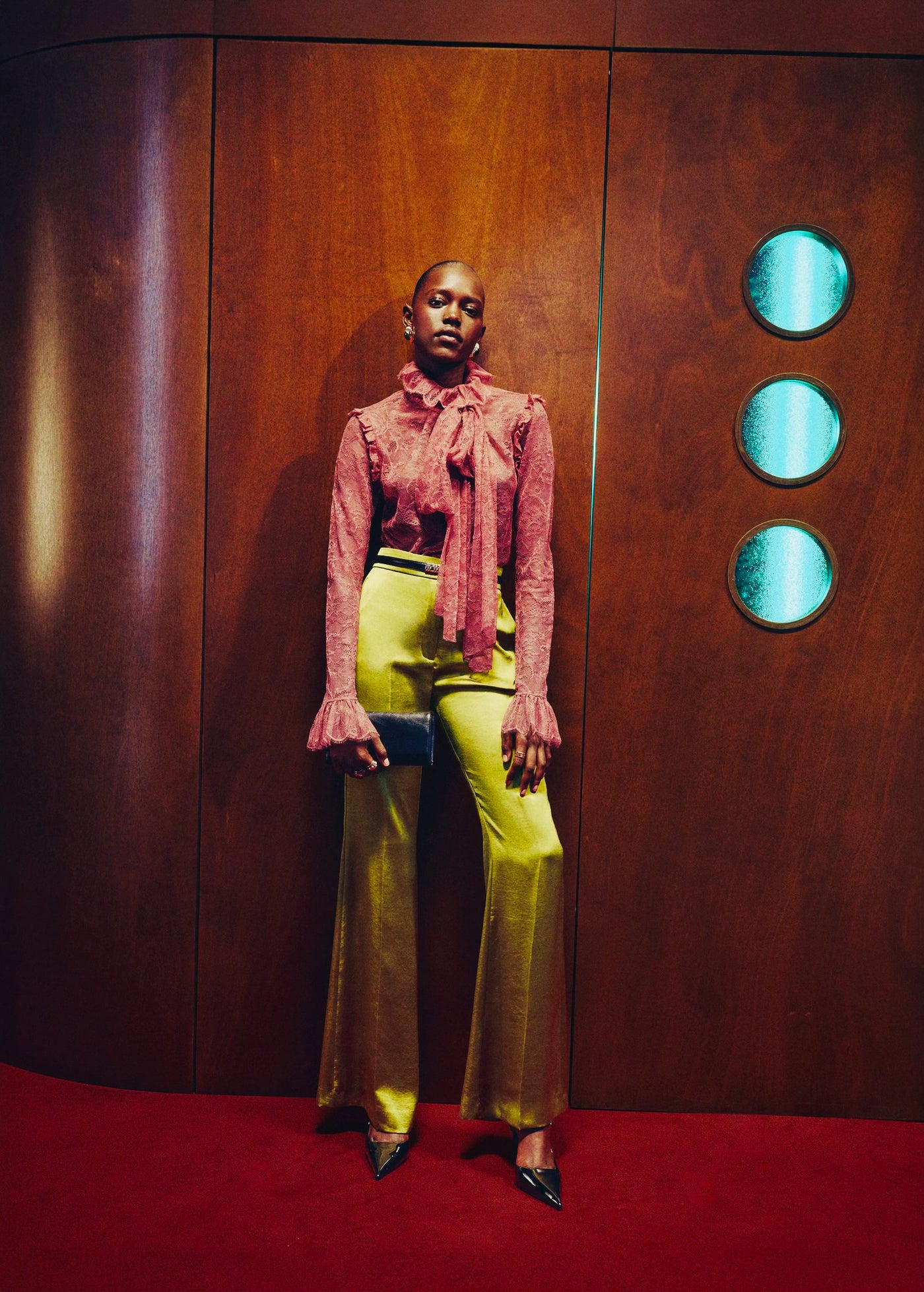 Pantalon Droit Satiné