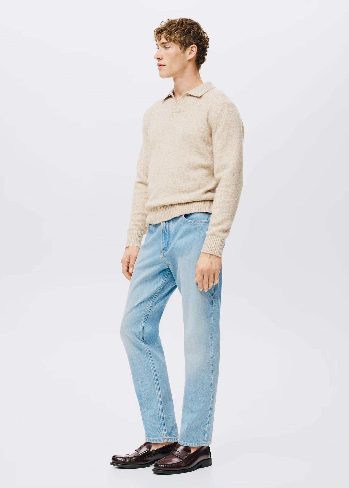 Jean Ben Cropped Tapered-Fit Mango