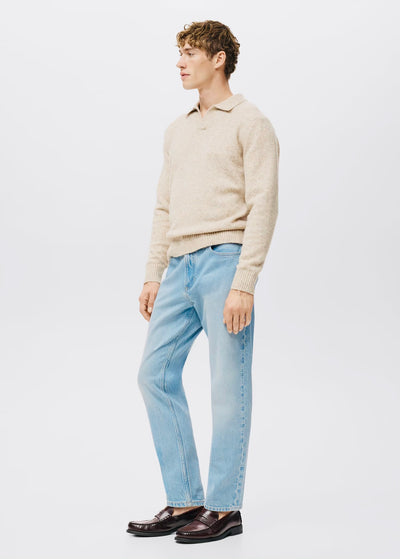 Jean Ben Cropped Tapered-Fit Mango
