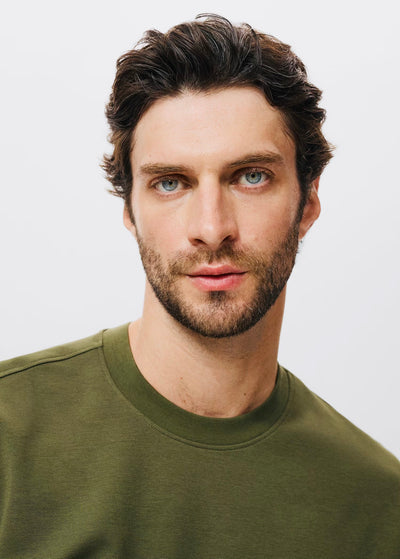 T-Shirt Tissu Sweat Coupe Décontractée