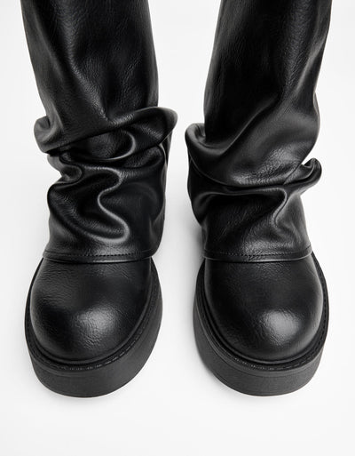 BOTTINES PLATES BOUCLE PANTALON