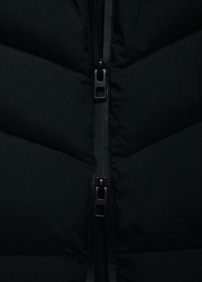 Anorak midi matelassé capuche