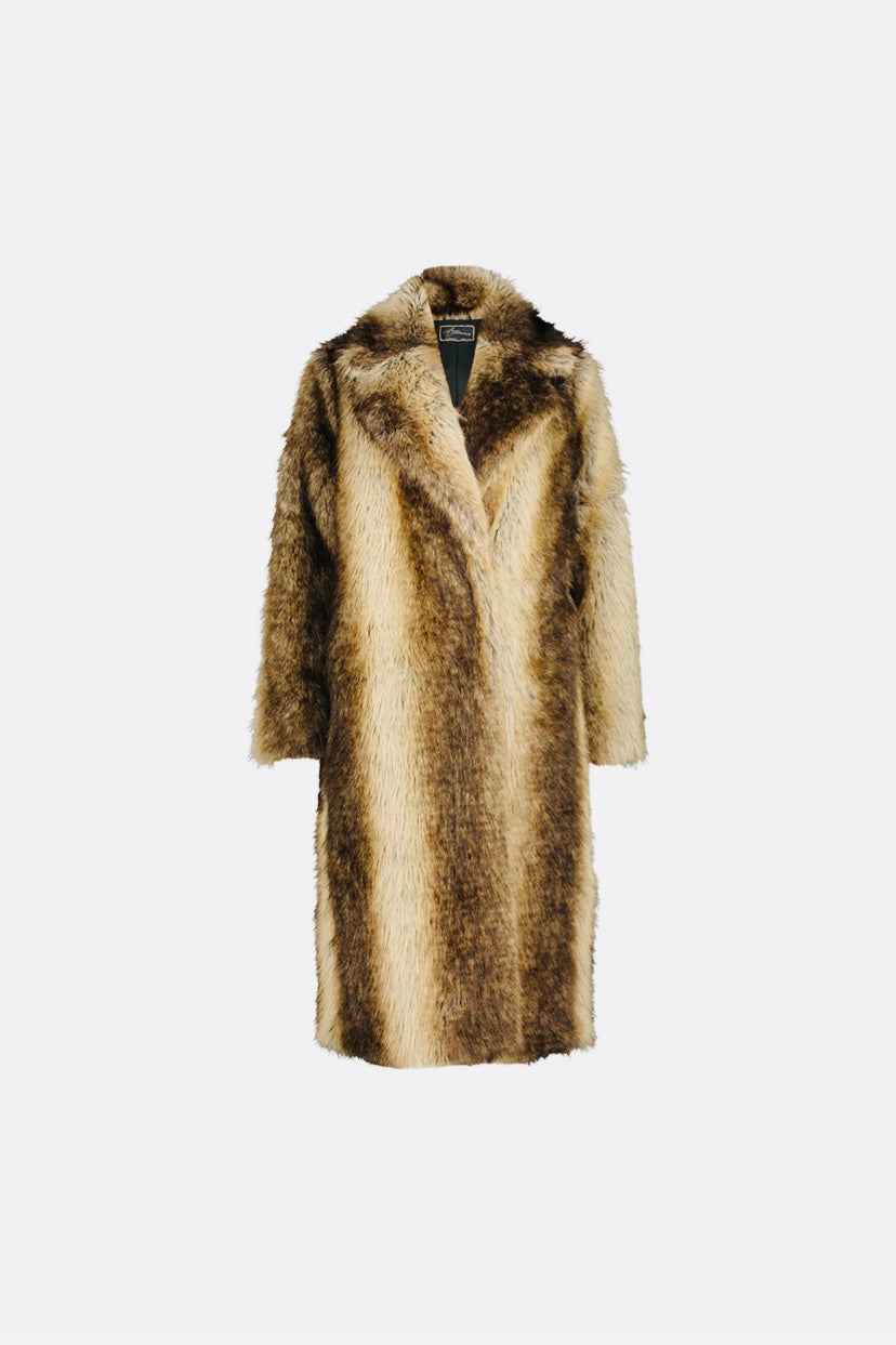 Manteau en fausse fourrure
