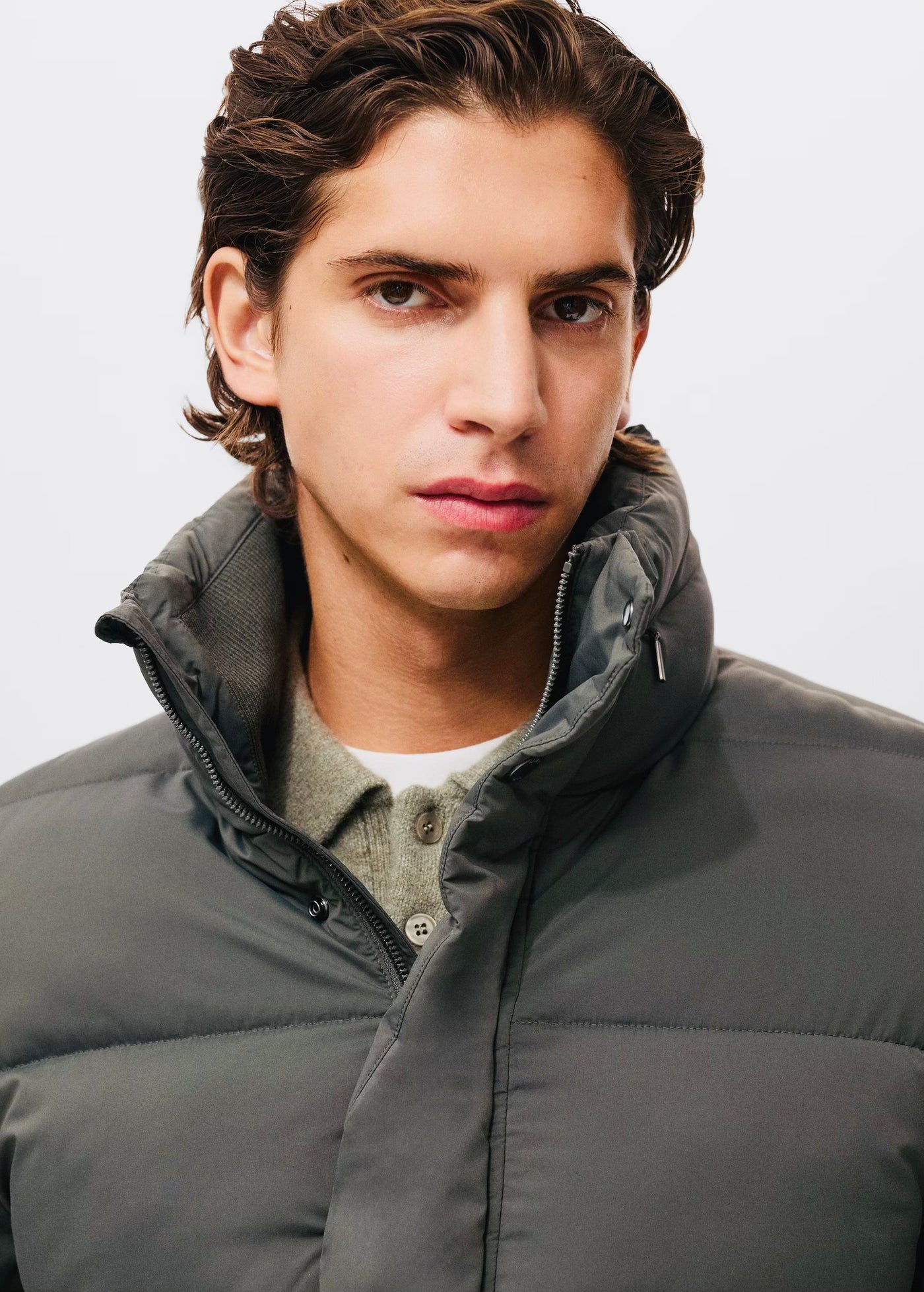 Anorak matelassé à capuche déperlant