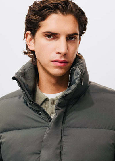 Anorak matelassé à capuche déperlant