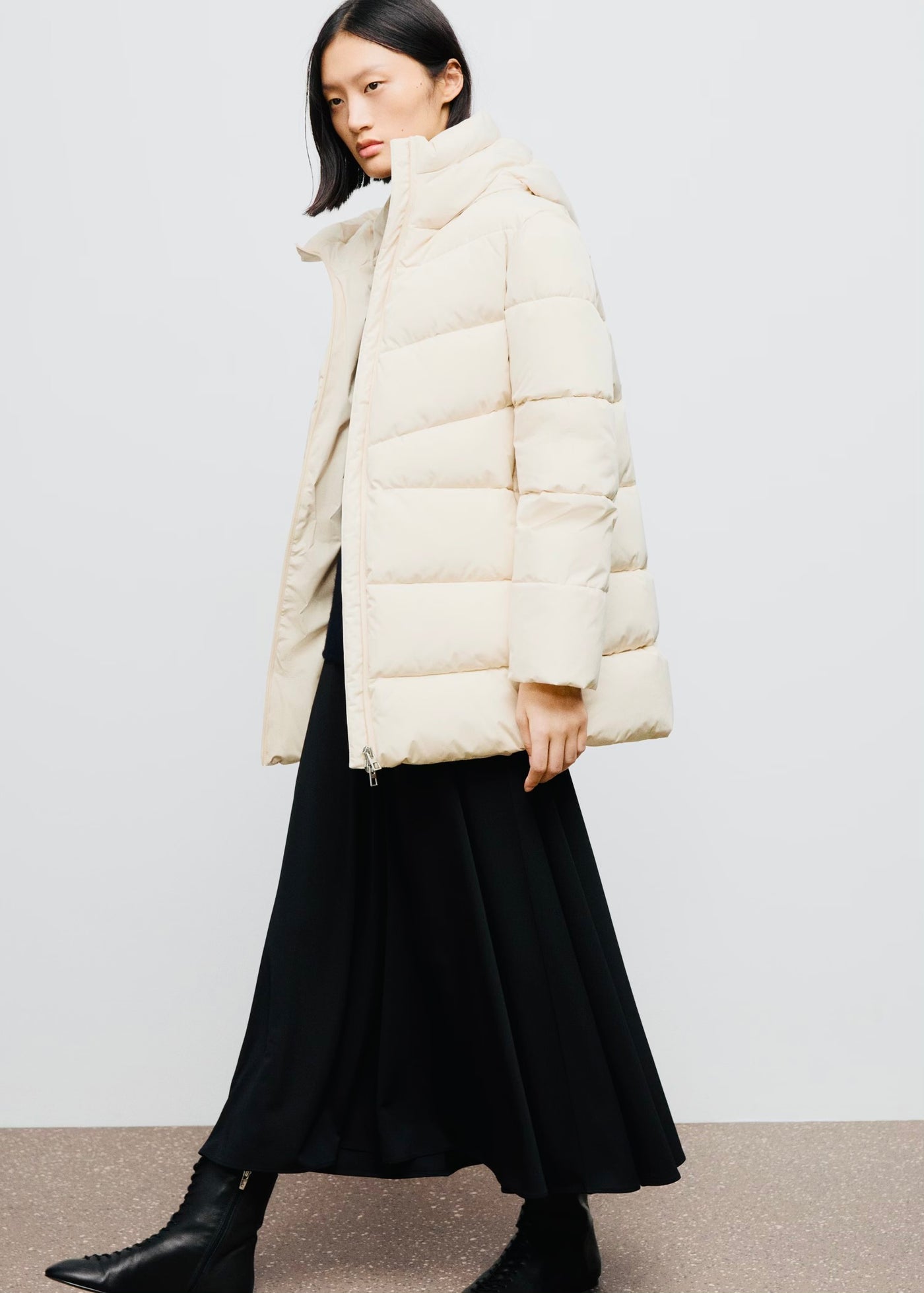 Anorak matelassé avec capuche