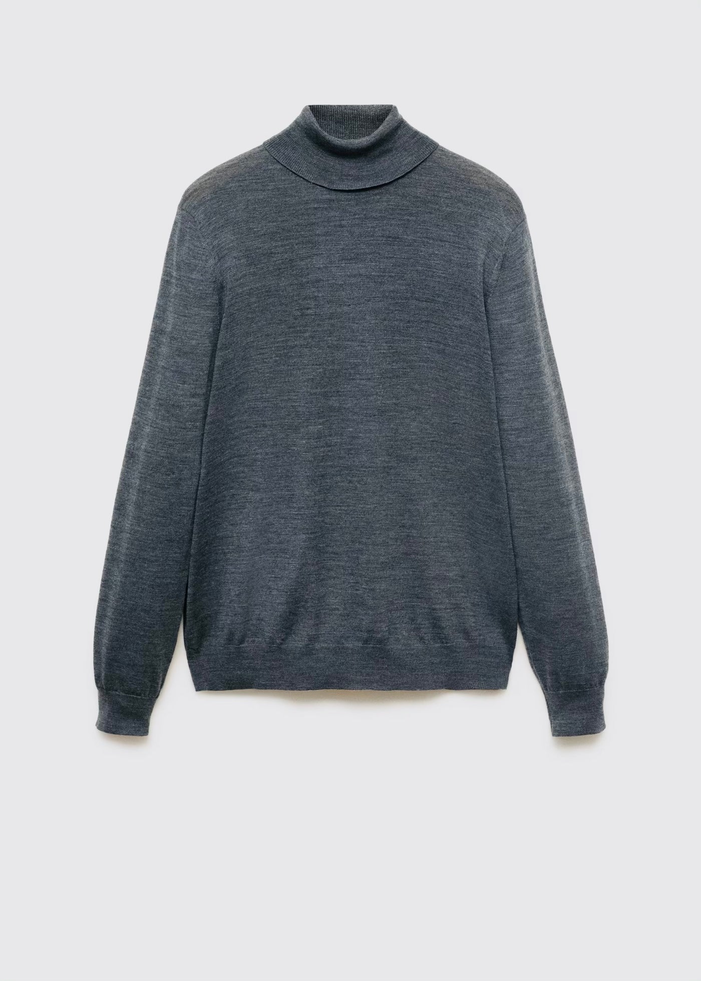Pull over 100% laine mérinos à col montant
