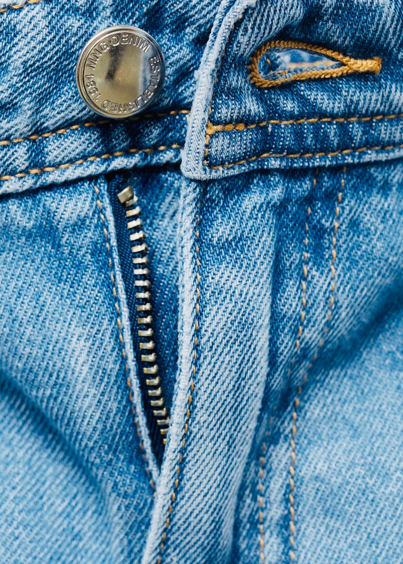 Jean Wideleg Poches Taille Haute