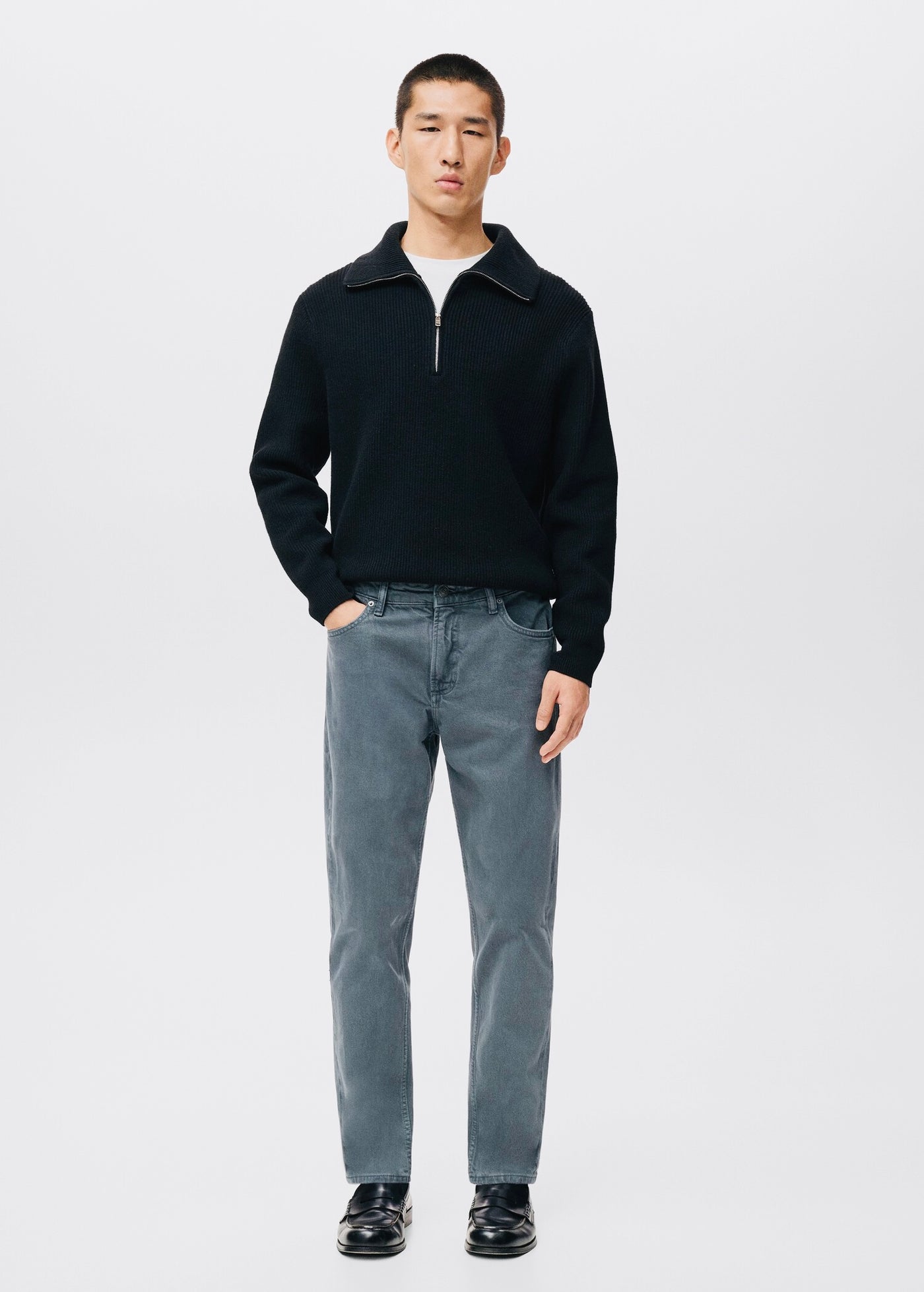 Jean Ben Cropped Tapered-Fit Mango