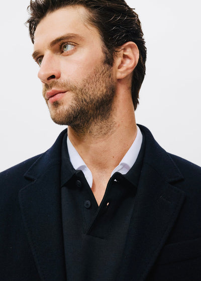 Manteau long en laine