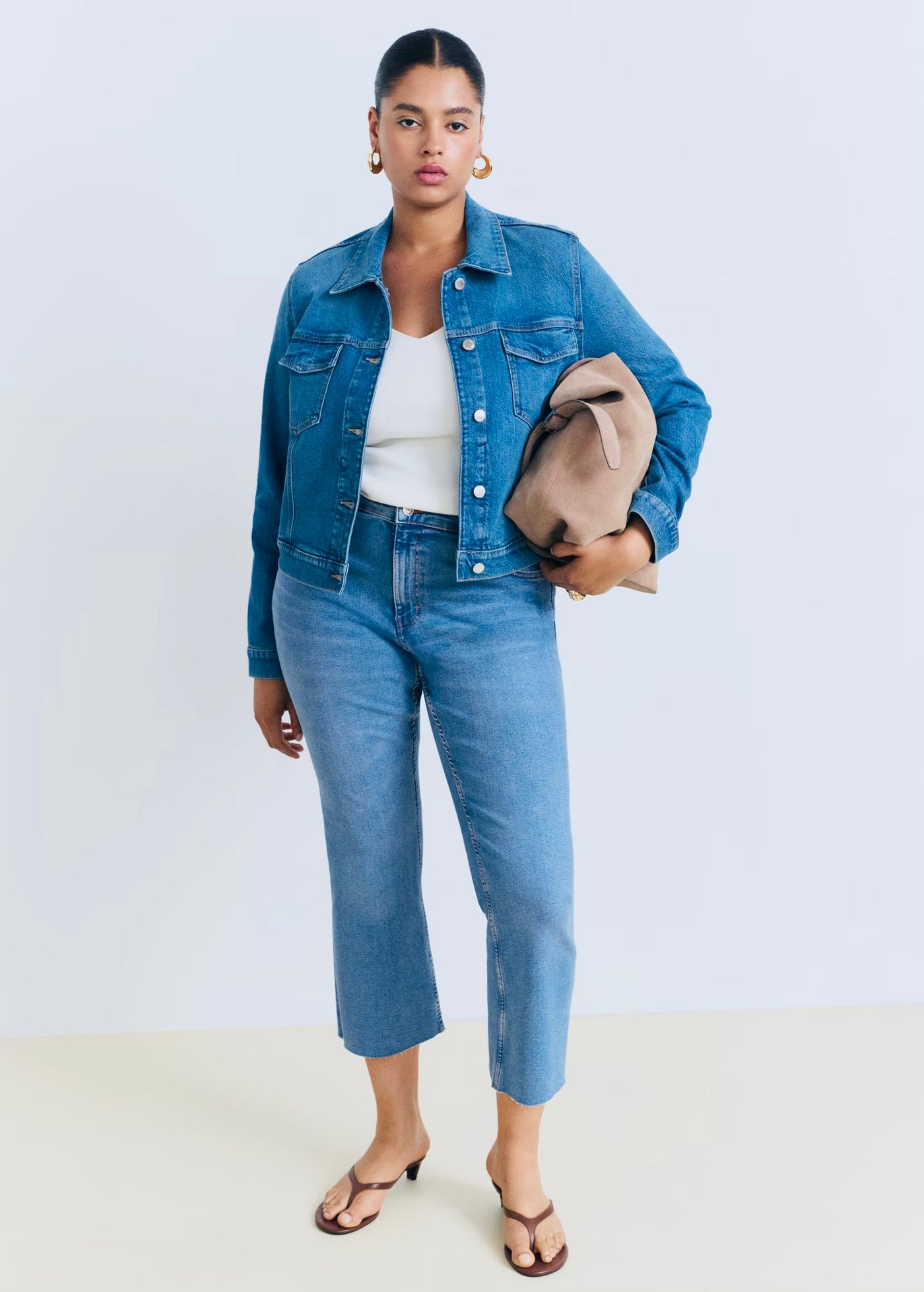 Jean Sienna Flare Crop