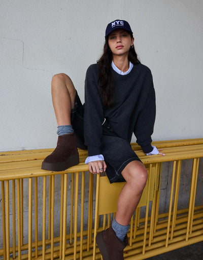 BOTTINES PLATEFORME DOUBLURE FOURRURE