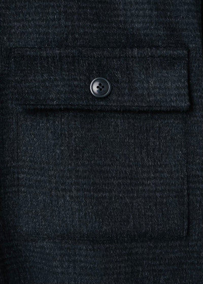 Veste laine mélangée à carreaux