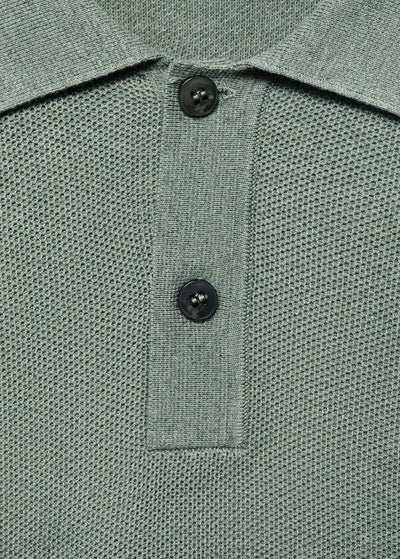 Pull over polo coton microstructure