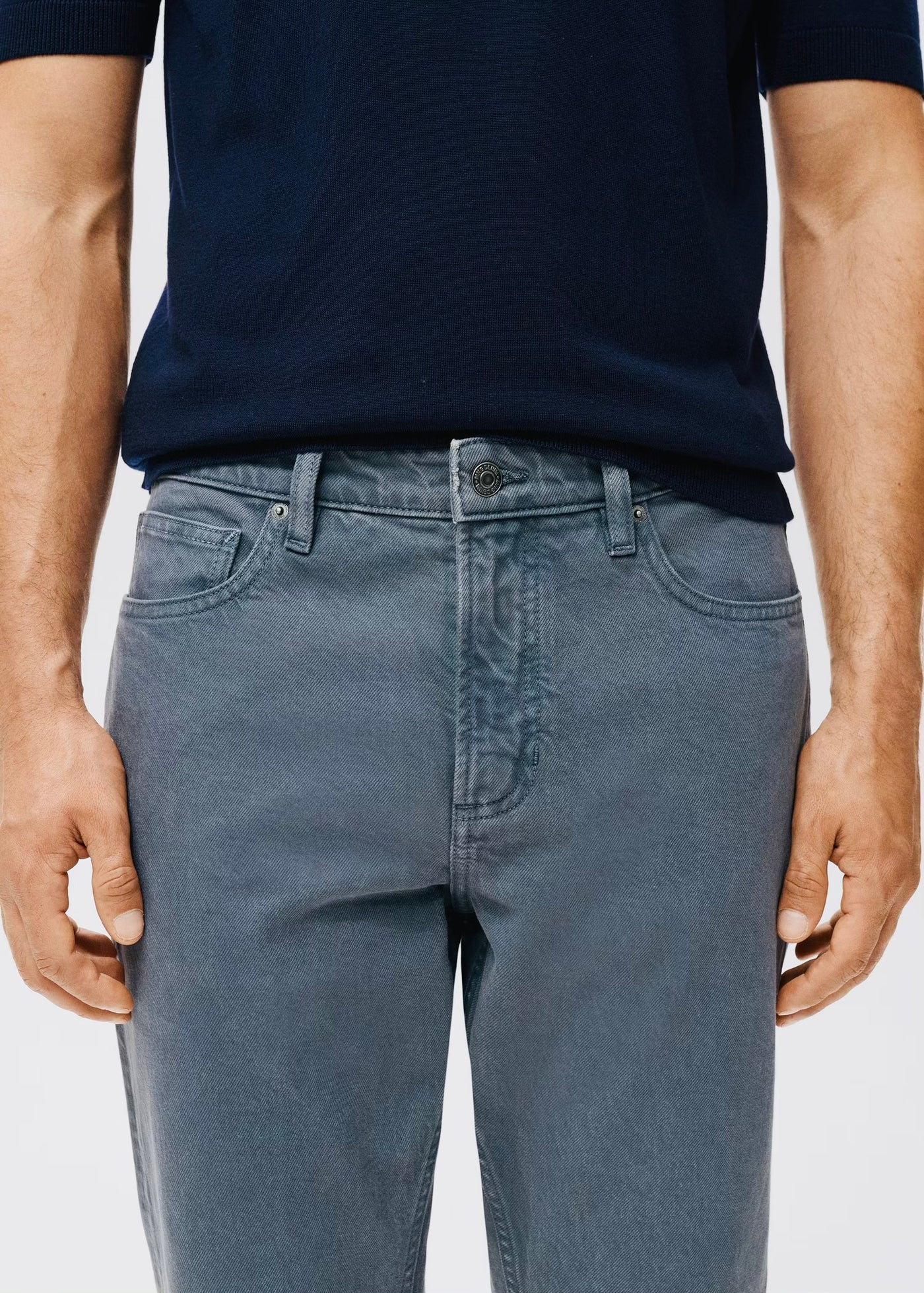 Jean Ben Cropped Tapered-Fit Mango