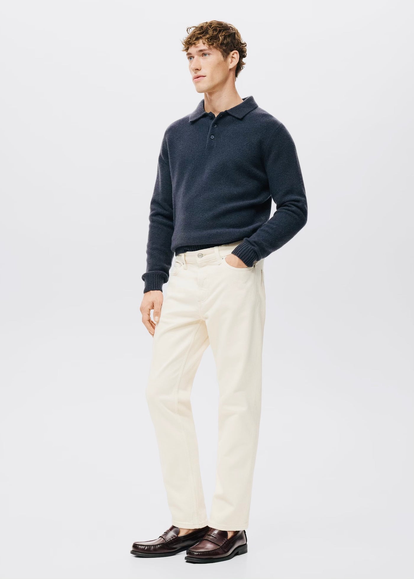 Jean Ben Cropped Tapered-Fit Mango