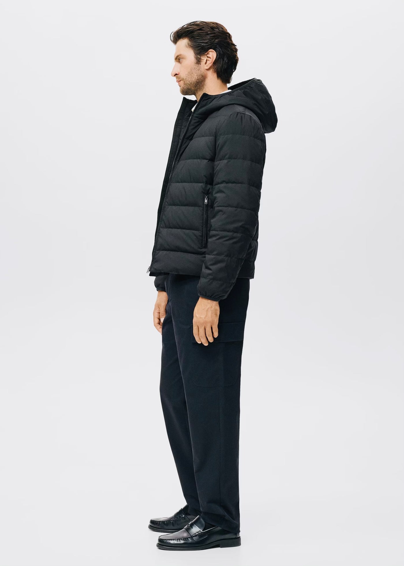 Doudoune compacte en duvet et plumes