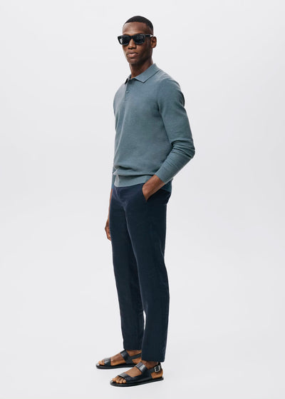 Pull over polo coton microstructure