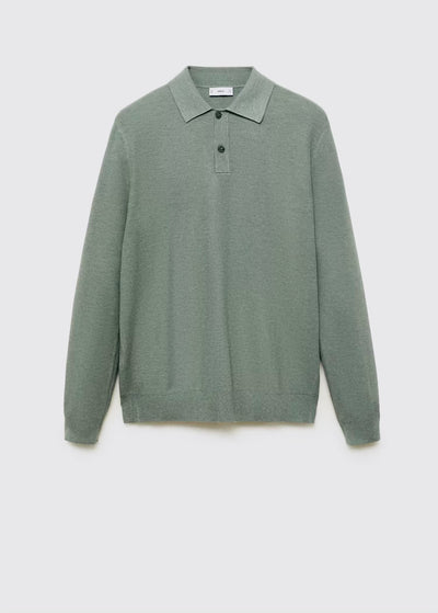 Pull over polo coton microstructure