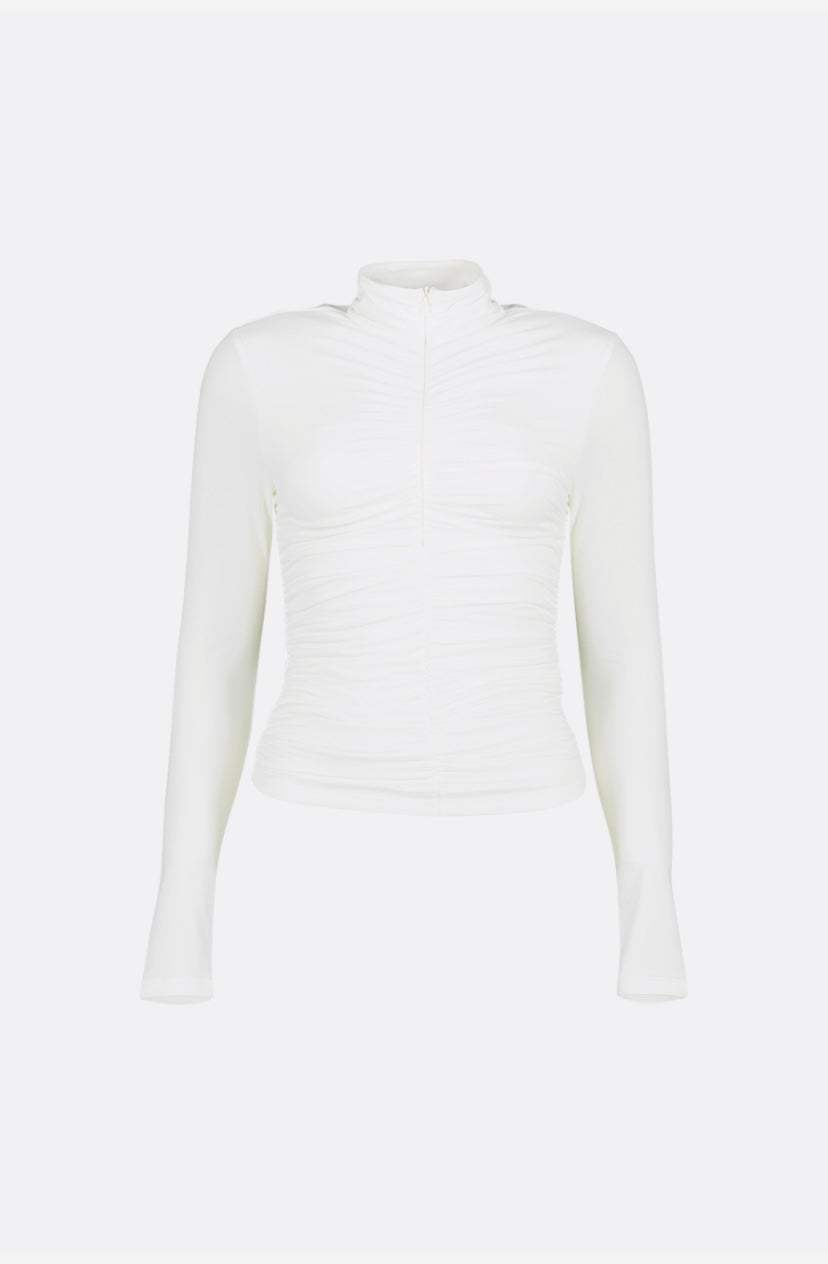 Manche longue avec fermeture éclair