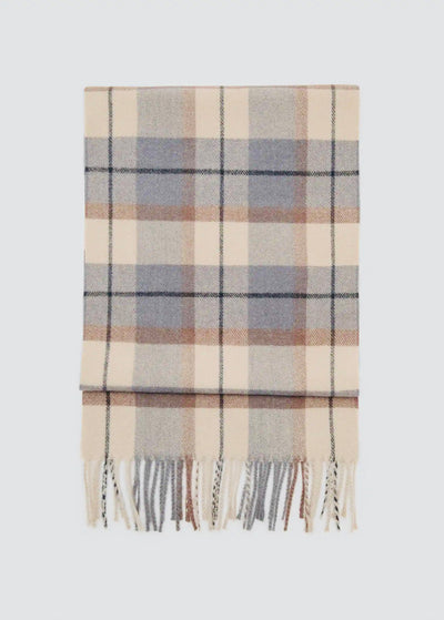 ÉCHARPE CARREAUX ÉCOSSAIS FRANGES