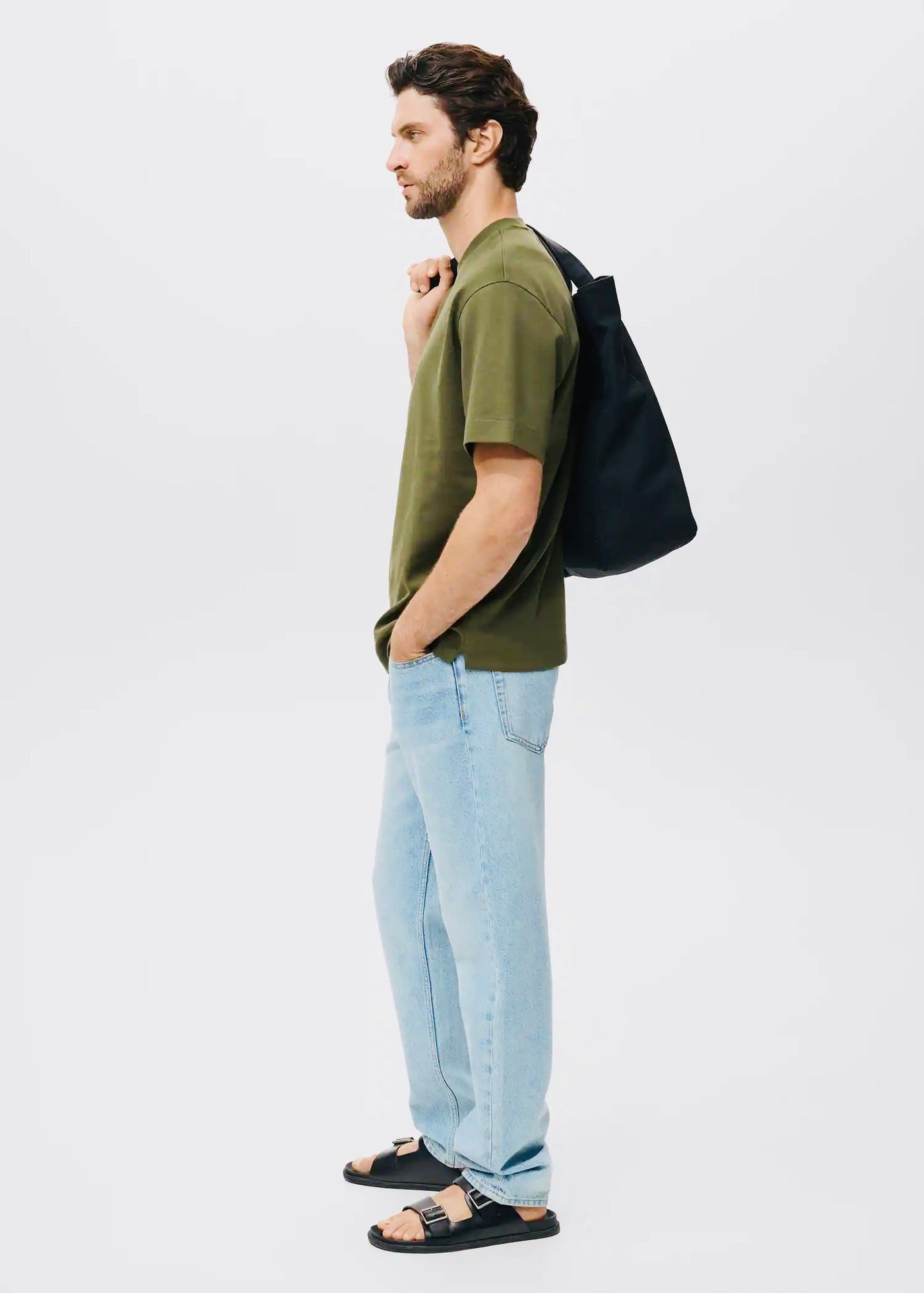 T-Shirt Tissu Sweat Coupe Décontractée