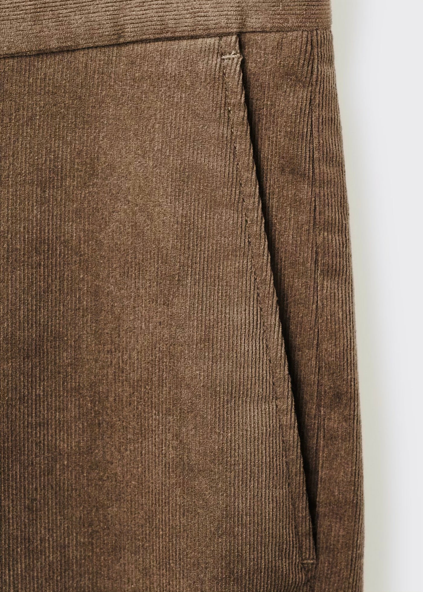 Pantalon Regular Fit Coton Velours Côtelé