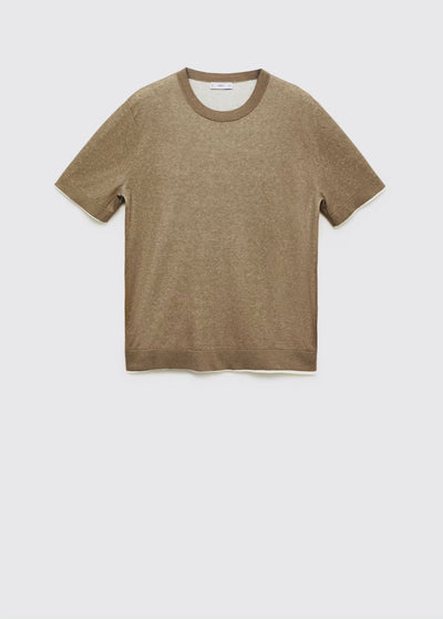 T-Shirt Combiné Coton