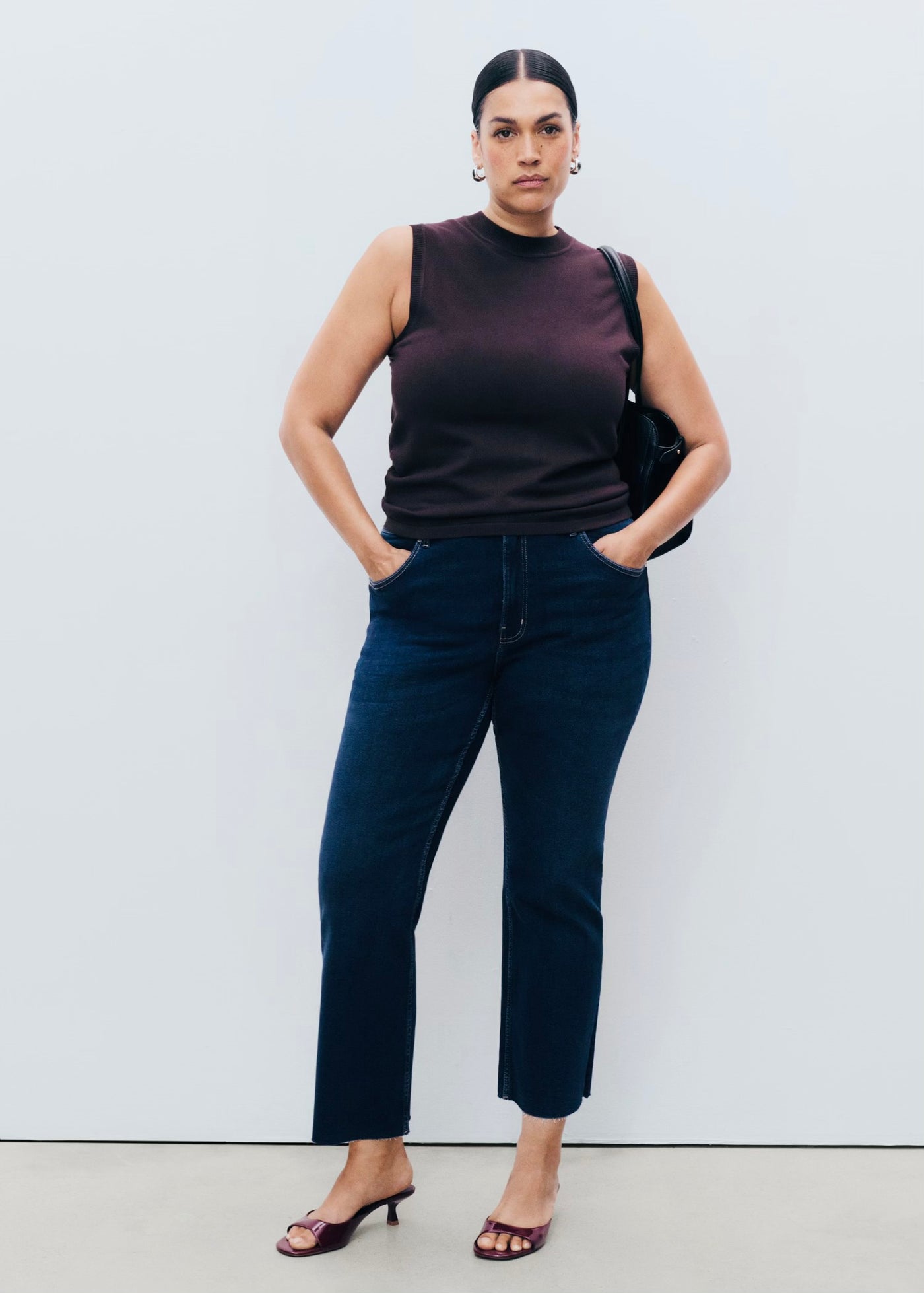 Jean Sienna Flare Crop