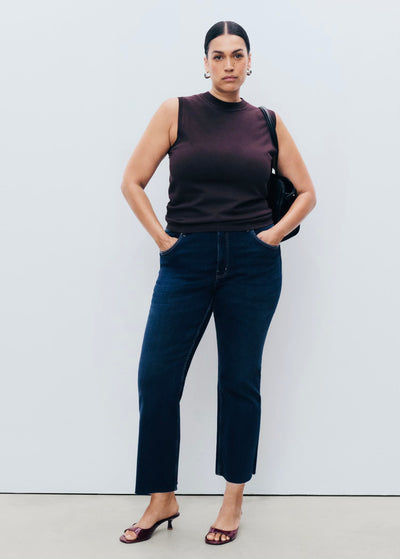 Jean Sienna Flare Crop