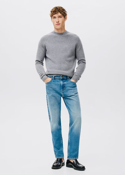 Jean Ben Cropped Tapered-Fit Mango