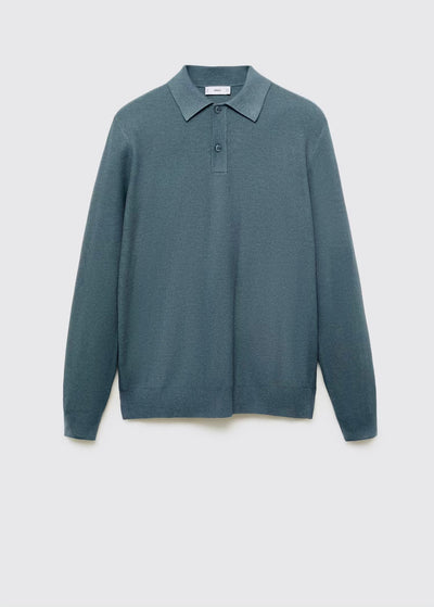 Pull over polo coton microstructure