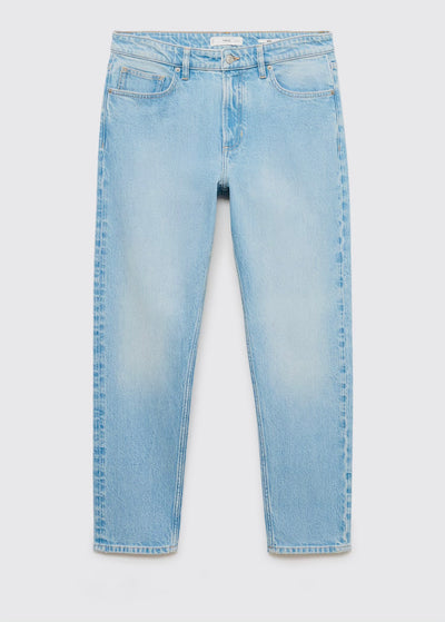 Jean Ben Cropped Tapered-Fit Mango
