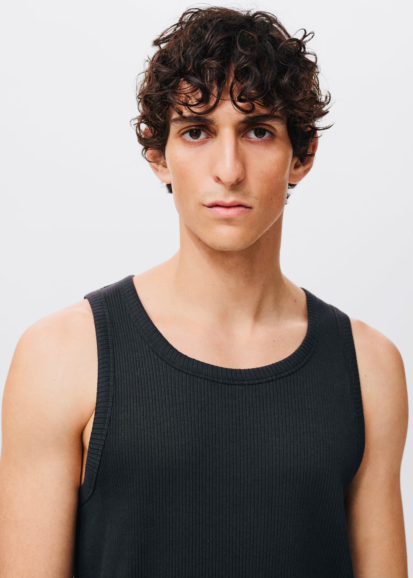 Débardeur Côtelé Slim Fit