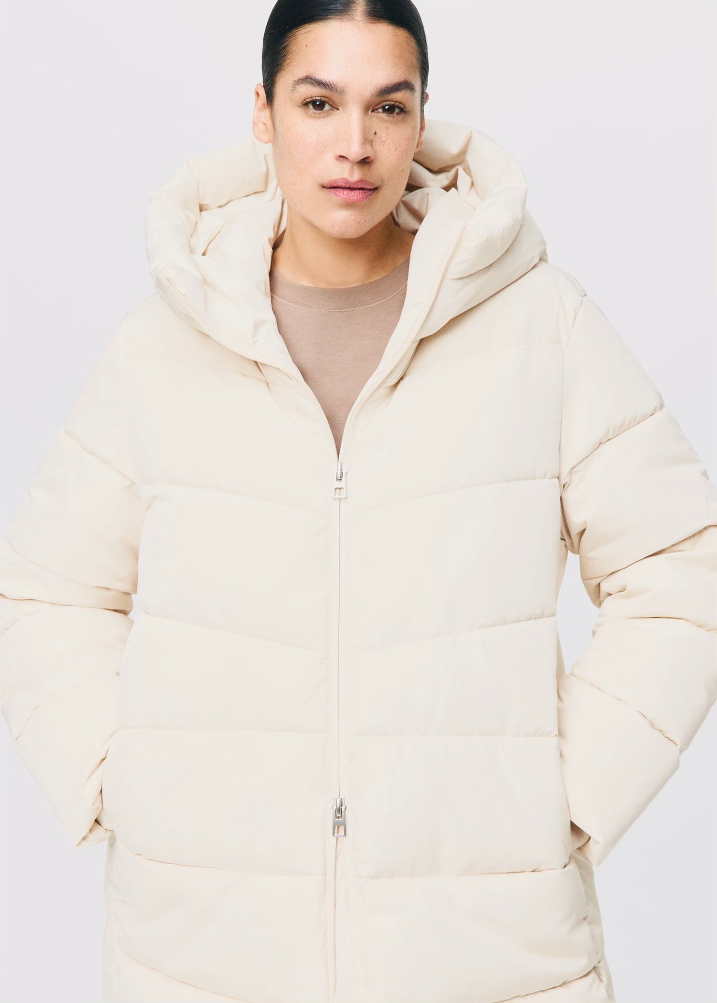 Anorak matelassé avec capuche