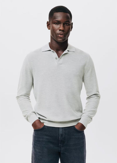 Pull over polo coton microstructure