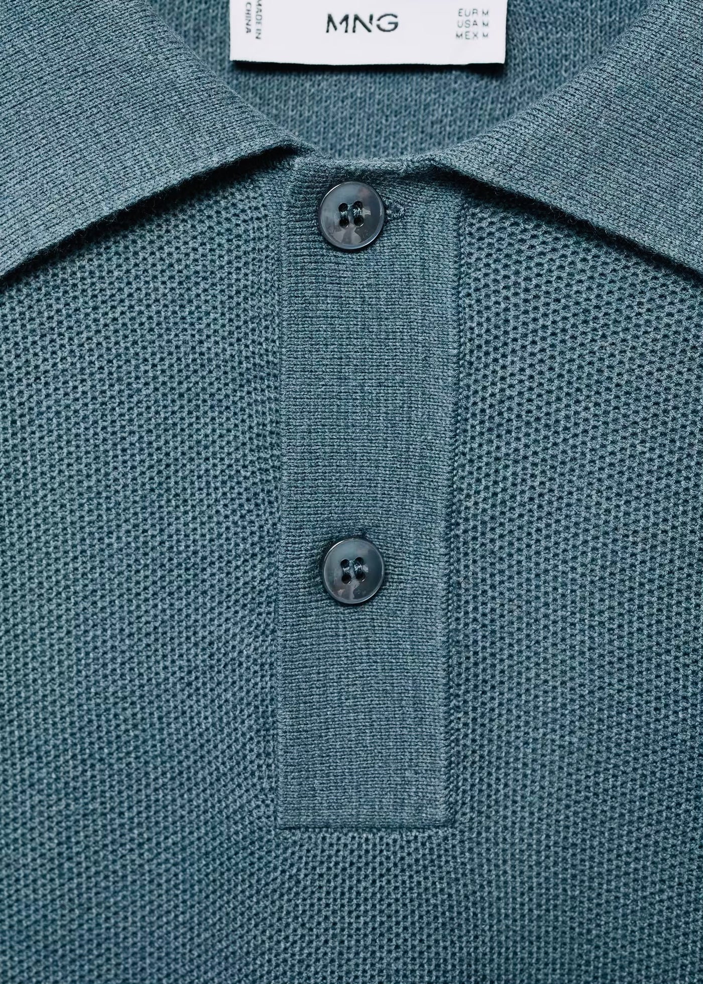 Pull over polo coton microstructure