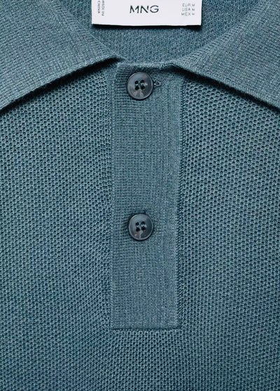 Pull over polo coton microstructure