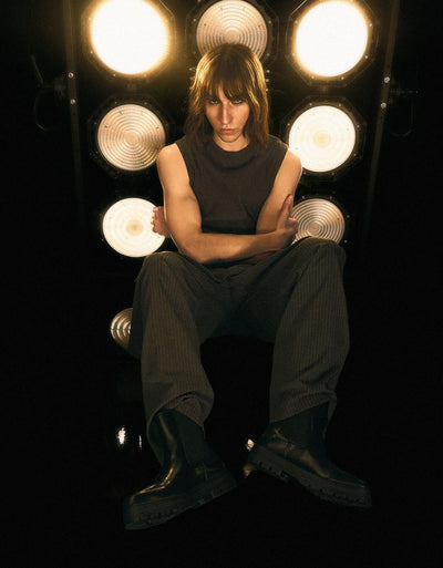 Bottine détail élastique