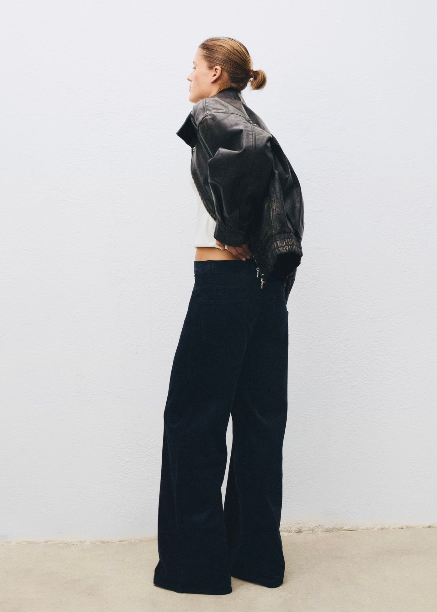 Jean Large en Velours Côtelé