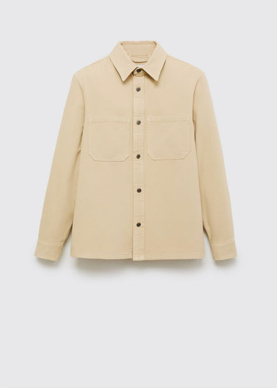 Surchemise en jean à poches