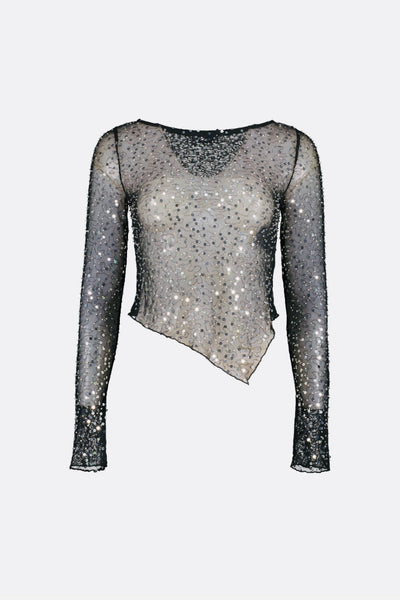 Haut à manches longues avec broderie