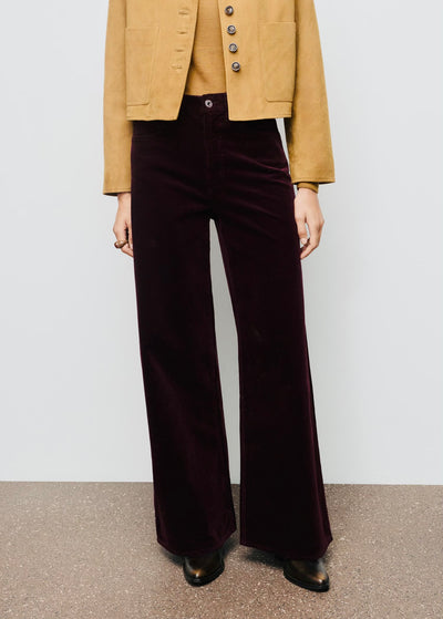 Jean Large en Velours Côtelé