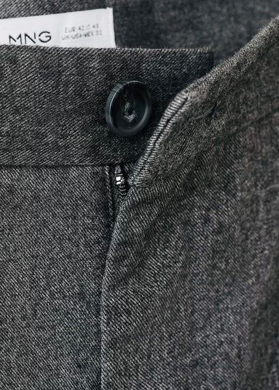 Pantalon Flanelle Regular-Fit à Pinces