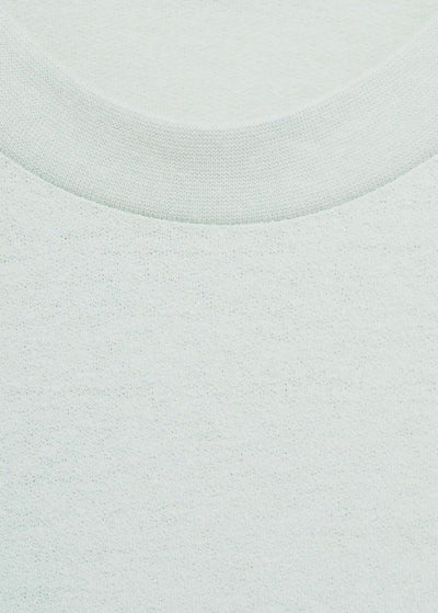T-Shirt Coton Lin Relaxed-Fit Mango