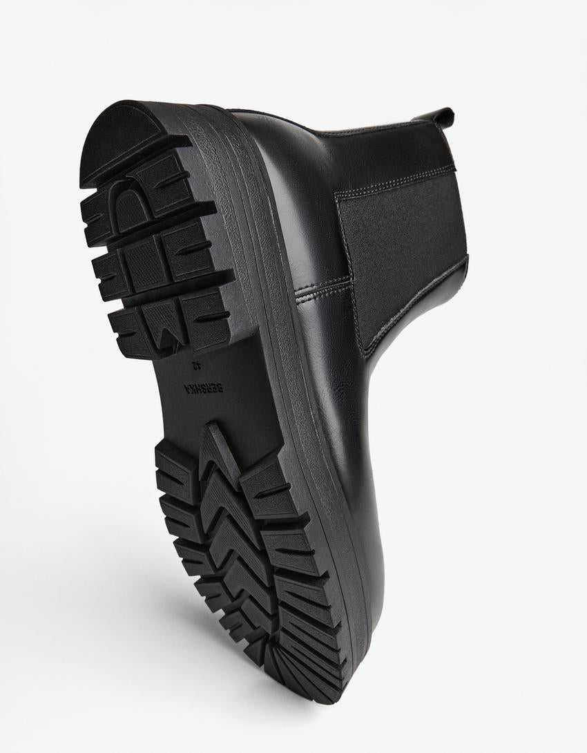 Bottine détail élastique