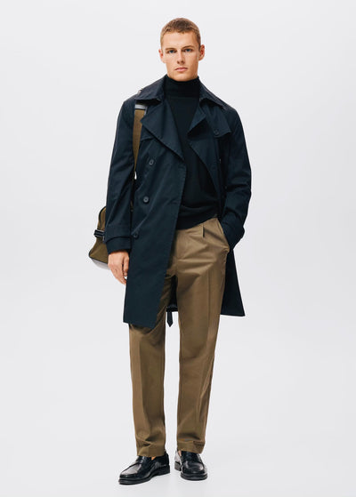 Pull over 100% laine mérinos à col montant