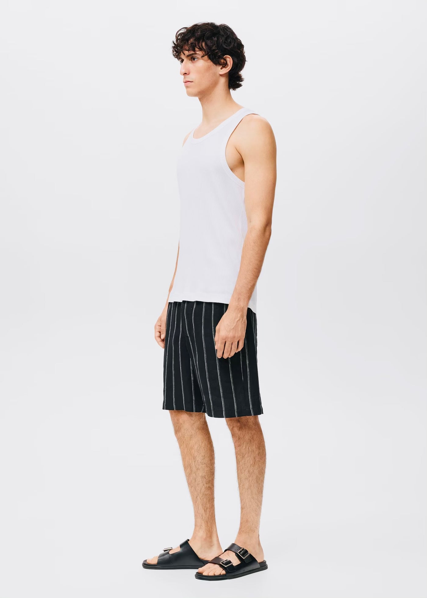 Débardeur Côtelé Slim Fit