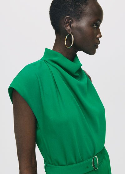 Combinaison Longue Asymétrique Ceinture