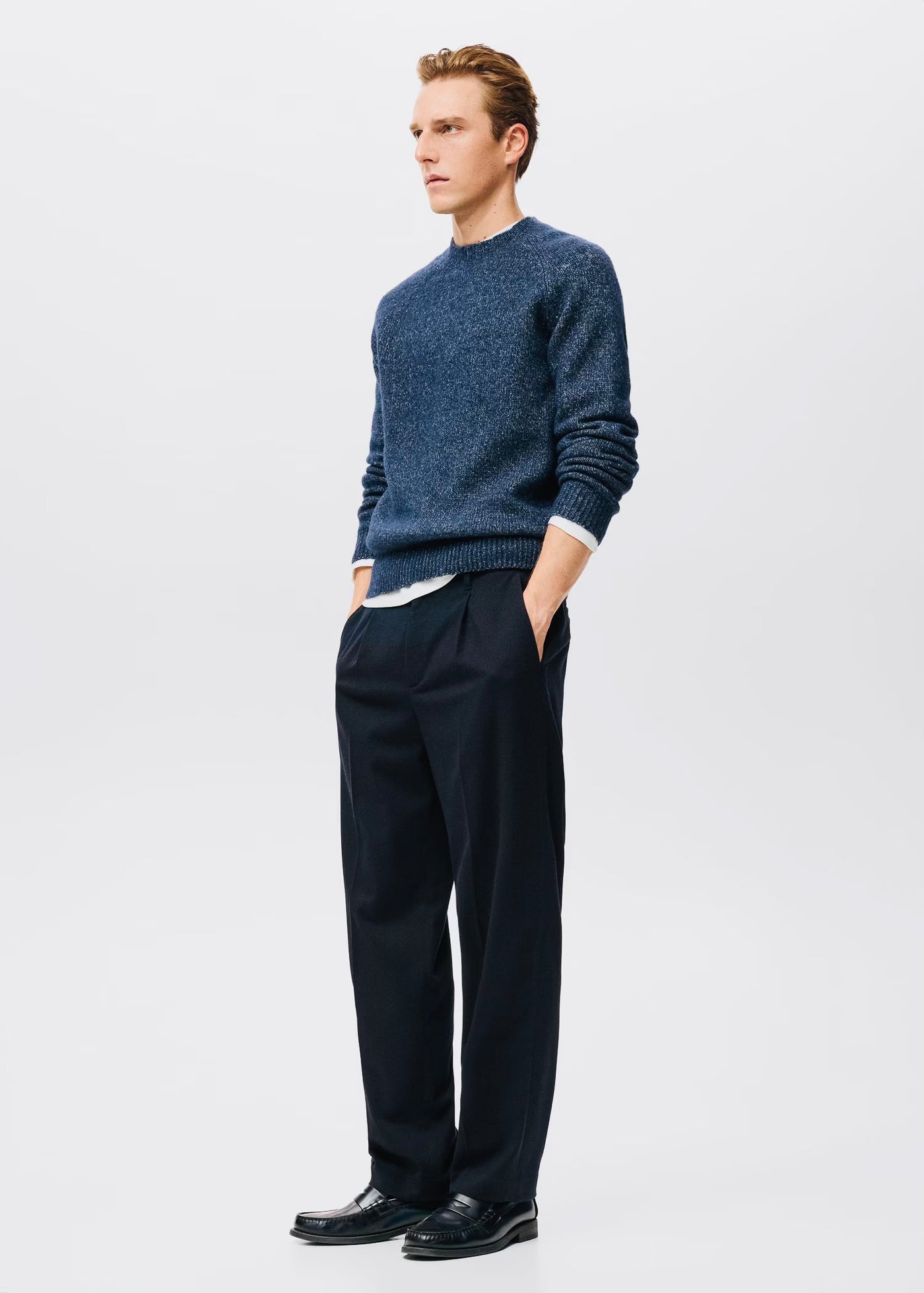 Pantalon Flanelle Regular-Fit à Pinces